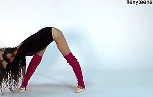 Anna Ocean hot gymnast brunette with small tits