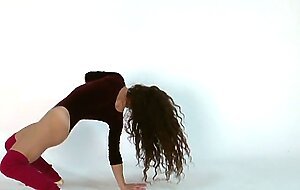 Anna Ocean hot gymnast brunette with small tits