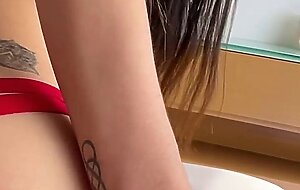 First Casting with Beautiful Skinny Anal Teen Latina - Vertical POV Sex