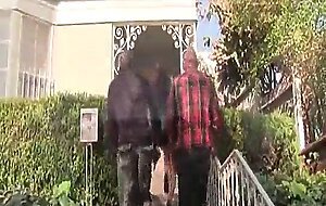 Cougar sucks giant black