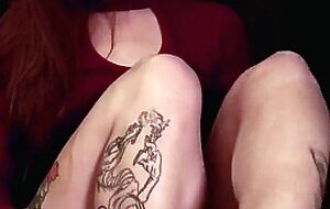 HOT Redhead ANAL and BLOWJOB a Huge dildo and Speaking DIRTY in PT.