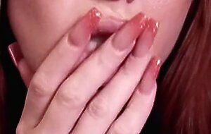 HOT Redhead ANAL and BLOWJOB a Huge dildo and Speaking DIRTY in PT.