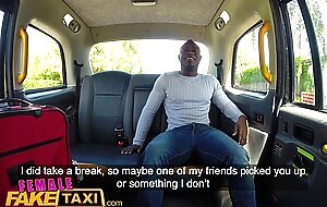 Female Fake Taxi Horny Ava Austen can't resist a big thick black cock