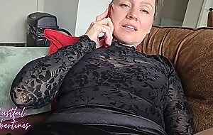 Fuck my Stepmom as she has phone sex