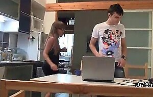 French teen slut sucks and fucks