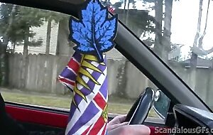 Hot Babe Kisses BF In Public And Rides With Him