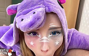 Unicorn big ass blowjob dick and hard fuck - pov cosplay