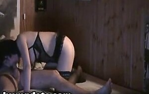 Brunette wife sucks cock and gets fucked