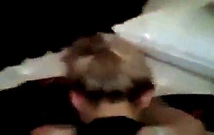 White blonde whore forgets about her boyfriend for a while
