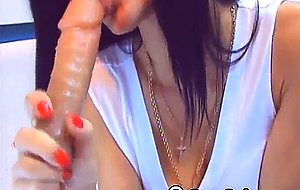 Latina Babe Dildo Blowjob