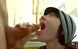 Brunette teen emo slut