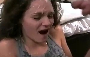 Busty white chick hand job play