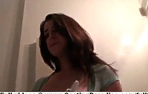Alexa james independent brunette teen babe with natural tits doing bj