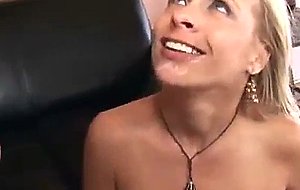 Blonde milf suck my cock