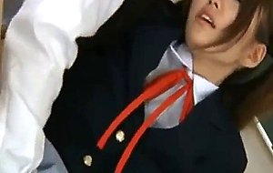 Asian schoolgirl suck cock in...
