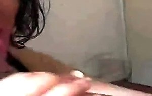 Hard shaft gets slippery wet with spit
