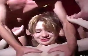 Two dancing girls get masses of cum bj