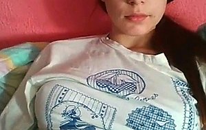 Lusty redhead babe teasing her butt hole on the webcam