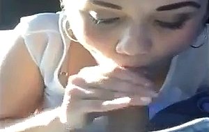 Cute teen blowjob and swallow