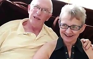 Old couple have a 3some