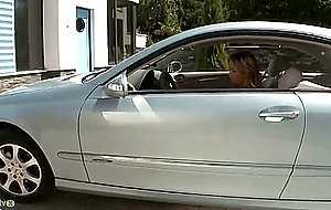 Regina ice masturbating in her mercedes sportscar