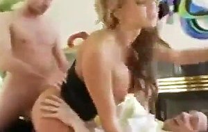 Busty honey milf gangbang