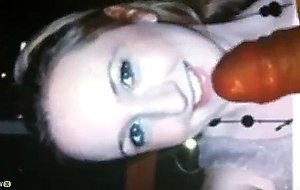 Pervert jerks off on dumb irish slut anna