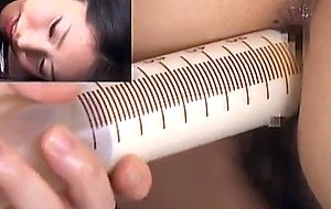 Momo gets sex toys in asshole from dame