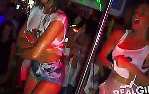 Teens party in panties