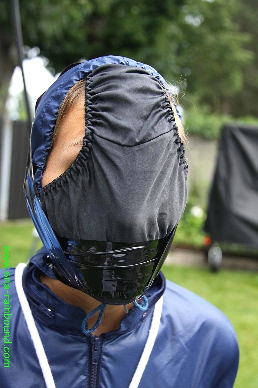 White Girl Is Left Tied Up In Rainwear With Her Panties Stuffed In Her Mouth Amateur, Bdsm, Bondage, Outdoor, Pool