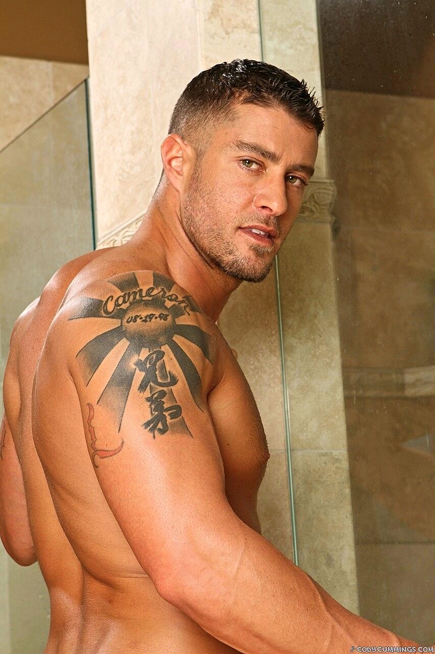 Stocky Gay Stud Cody Cummings Flaunting His Abs & Impressive Cock Gay