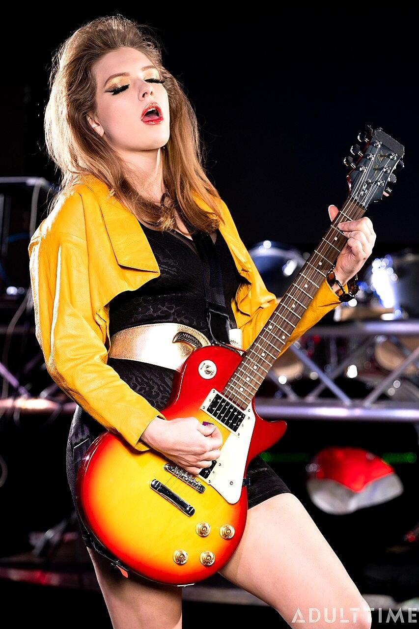 Female Rockers Get Together For A Non-Nude Shoot On A Stage, Charlotte Stokely , Karla Kush , Katri Cute, Public, Reality