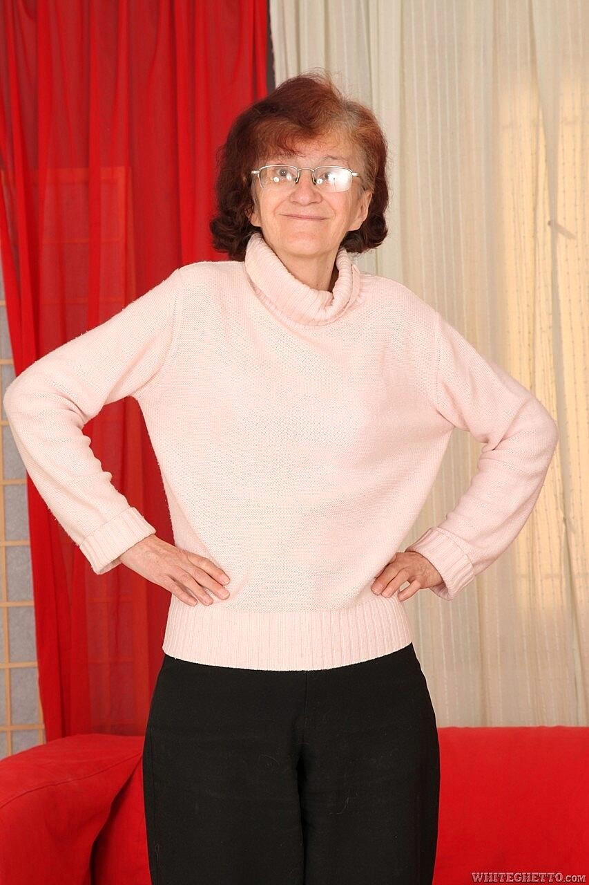 Hardcore Granny Marcela Strips Naked To Get Hairy Pussy Banged By Young Stud, Dillon Day Blowjob, Glasses, Granny, Pussy