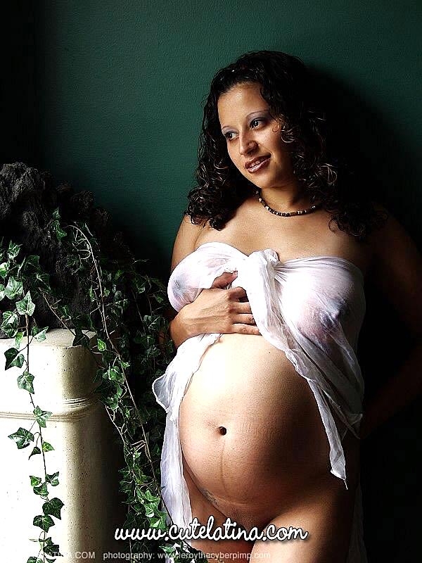 Pregnant Latina Female Show Her Milk Filled Tits And Belly Bump In The Nude Big-Tits, Latina, Nipples, Pregnant, Saggy-Tits