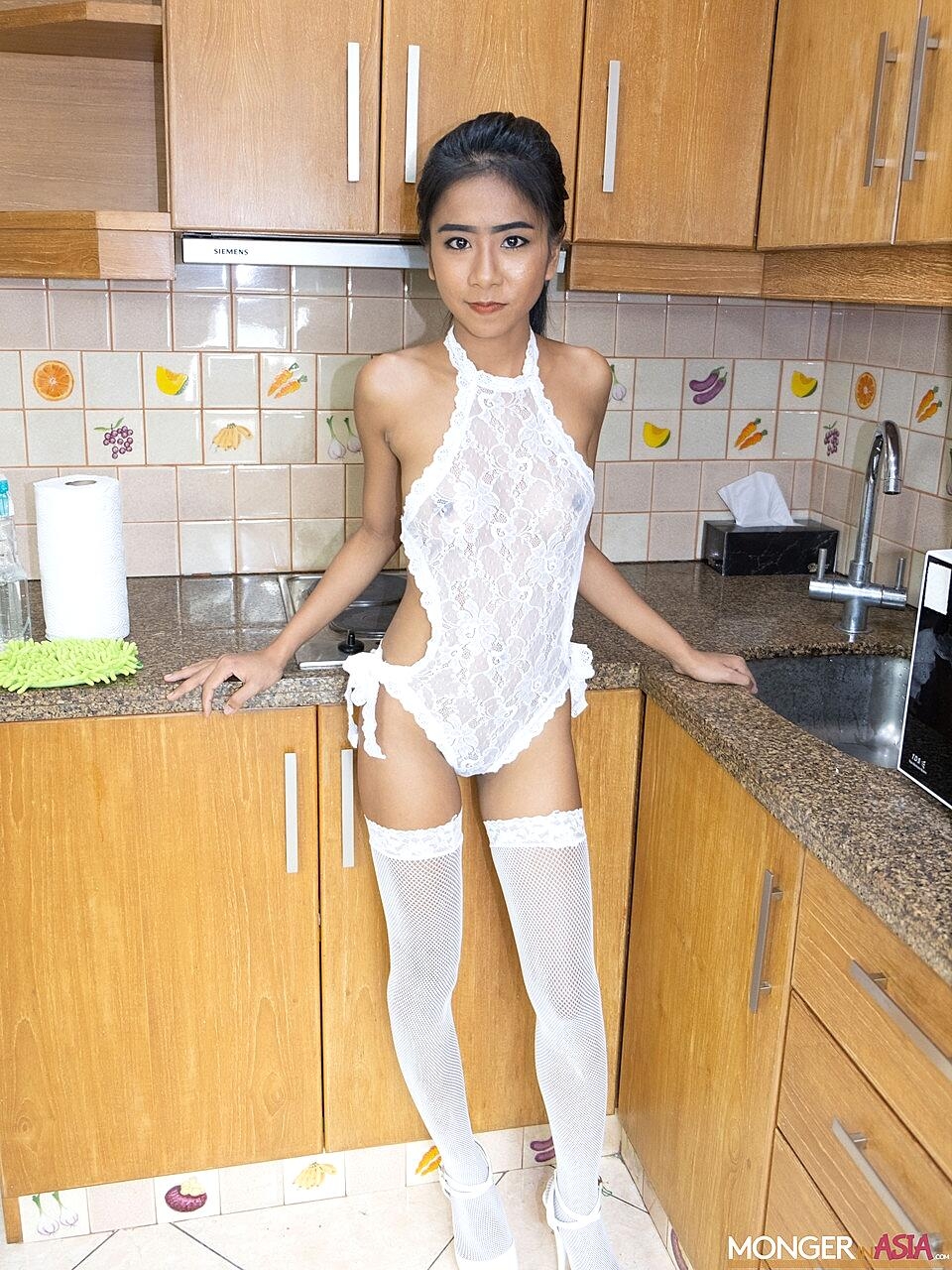 Slender Asian Teen Som Unveils Her Cute Boobs And Poses In Stockings Amateur, Asian, Cute, Teen, Thai