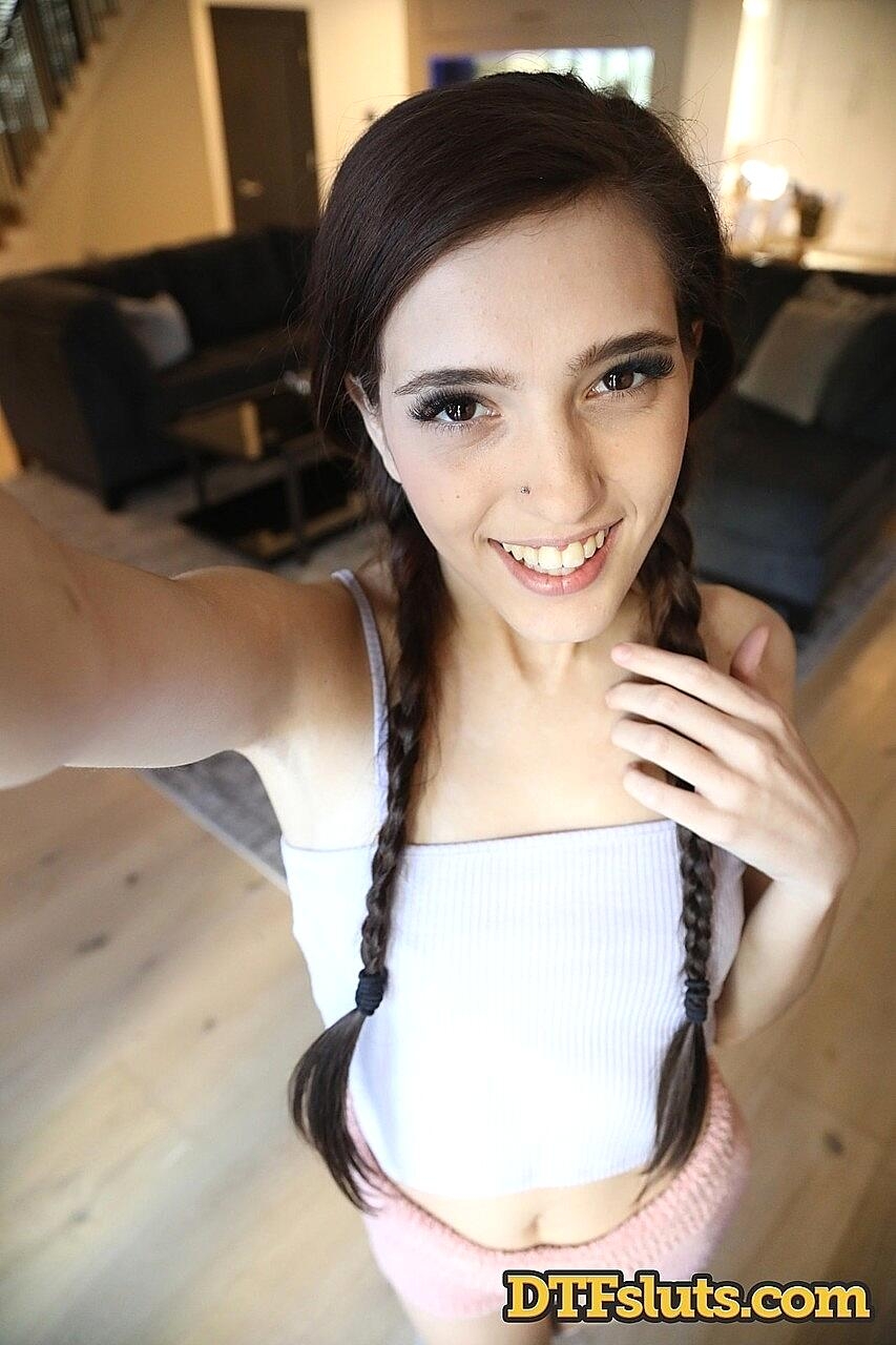 Cute Teen Doll Brooke Haze Poses Solo And Teases With Her Hairy Cunt Close-Up, Petite, Selfie, Skinny, Spreading