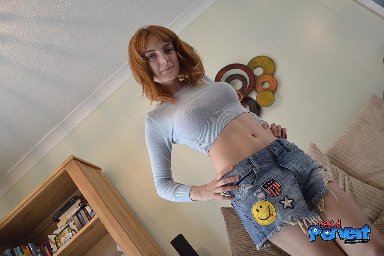 Redheaded Vixen Strips Her Clothes Off And Gives A Perverted Nerd A Bj, Lola Gatsby Amateur, Pov, Redhead, Short-Hair