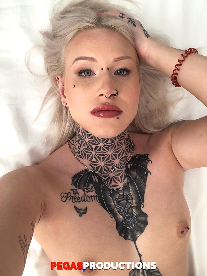 Stunning Inked Teen Princess 69 Flaunts Her Body And Seduces A Nerdy Guy, Dave March Cute, Nipples, Piercing, Tattoo